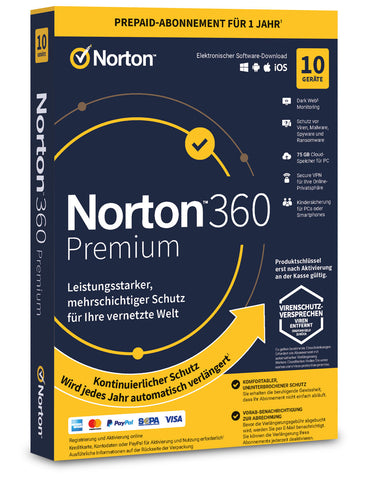 Produktbox von Norton 360 Premium