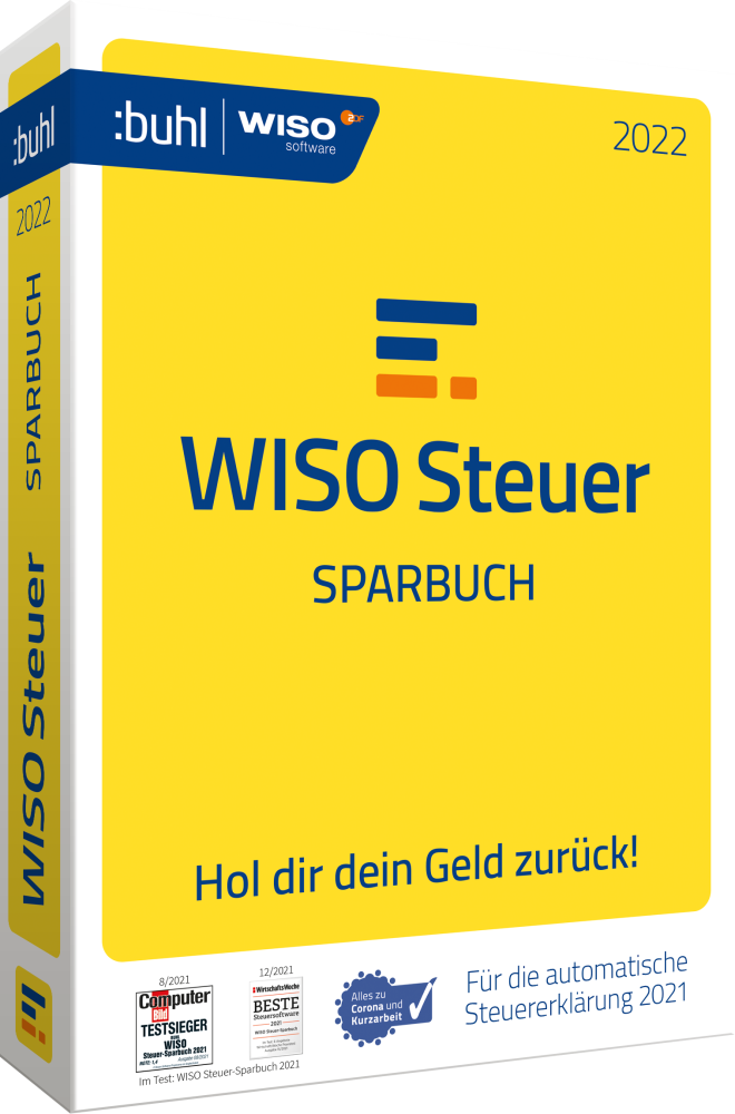 Produktbox von WISO Steuer Sparbuch 2022 für Windows