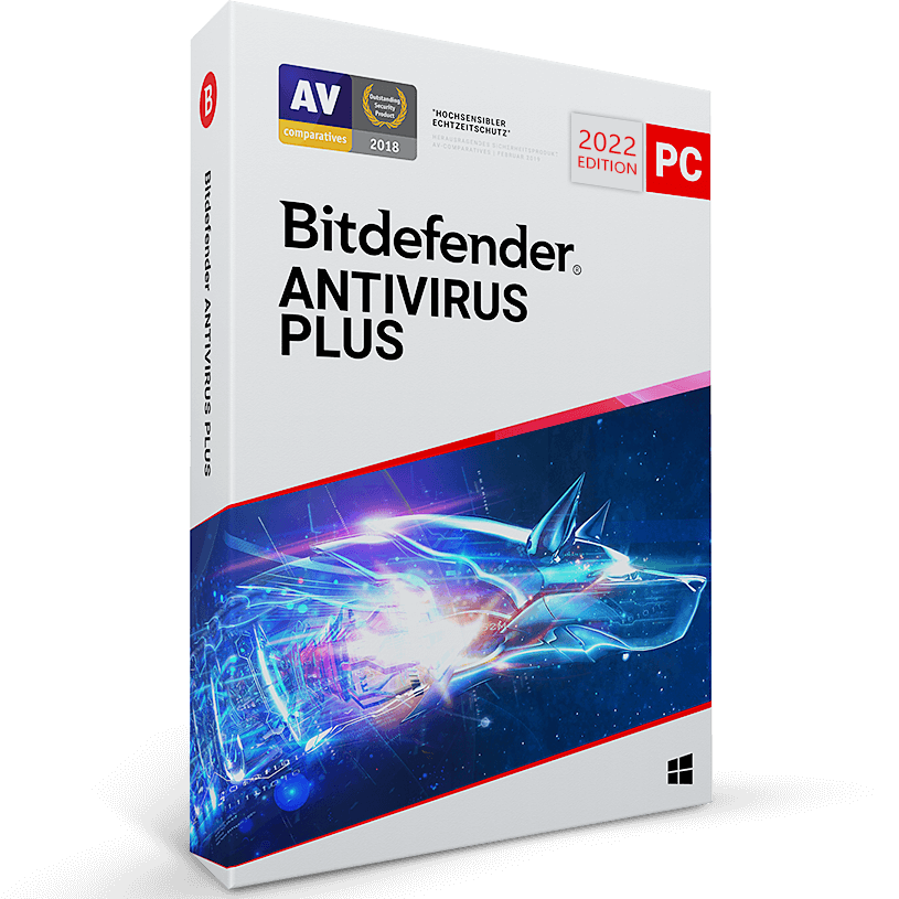 Produktbox von Bitdefender Antivirus Plus für Windows