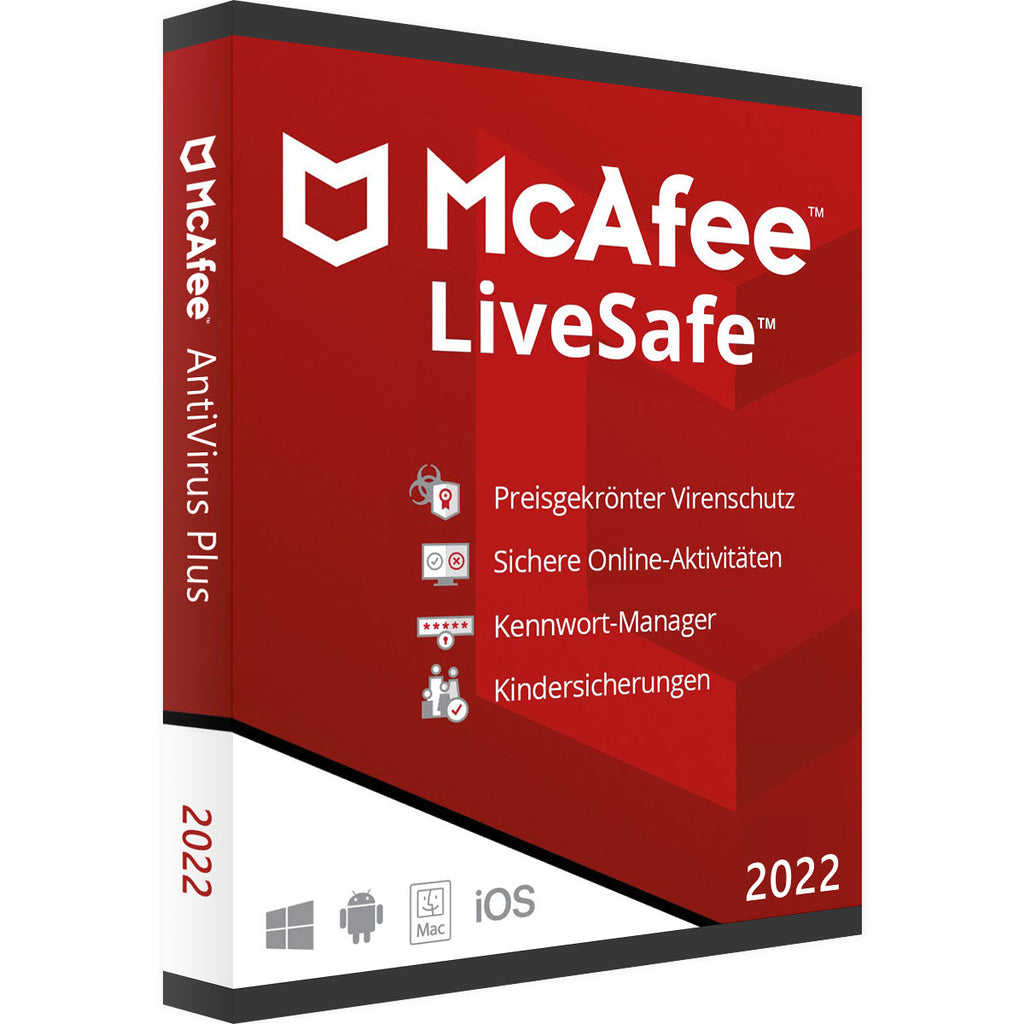 Produktbox von McAfee LiveSafe