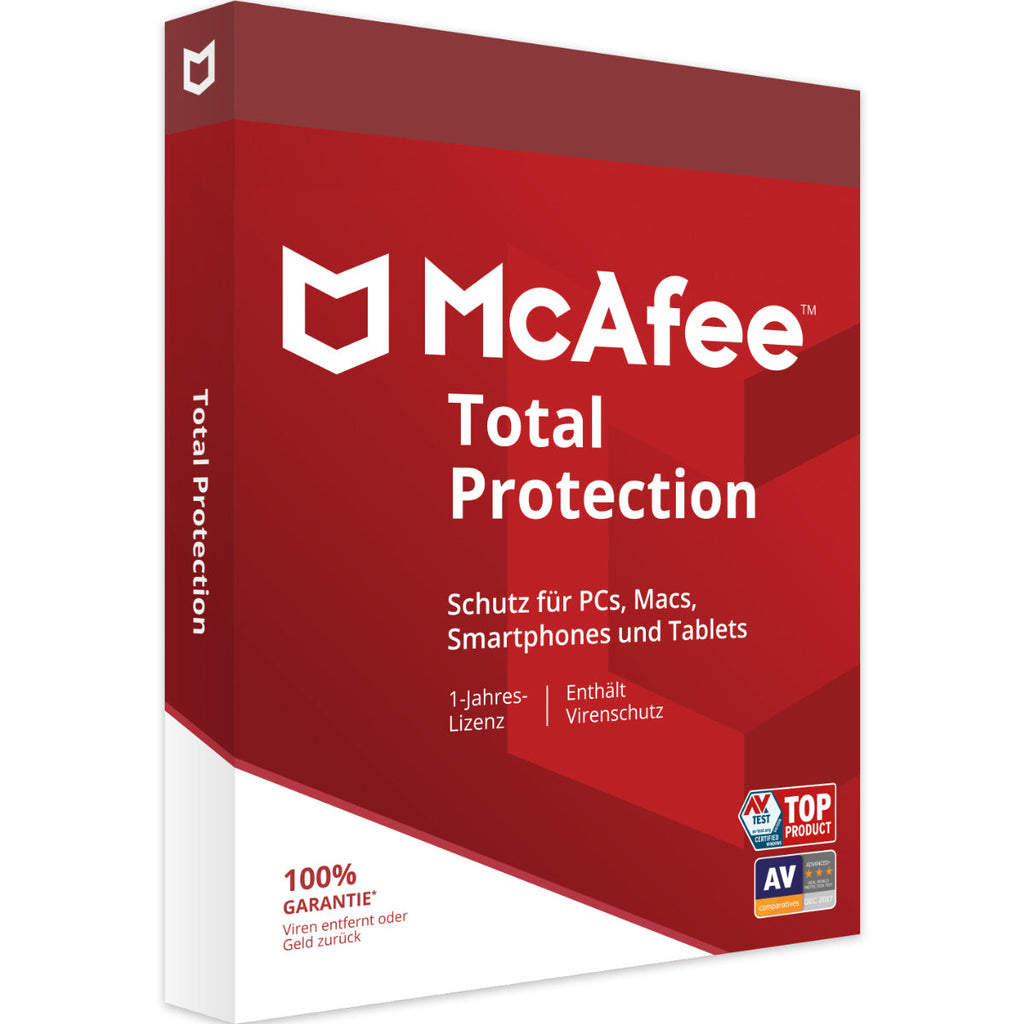 Produktbox von McAfee Total Protection