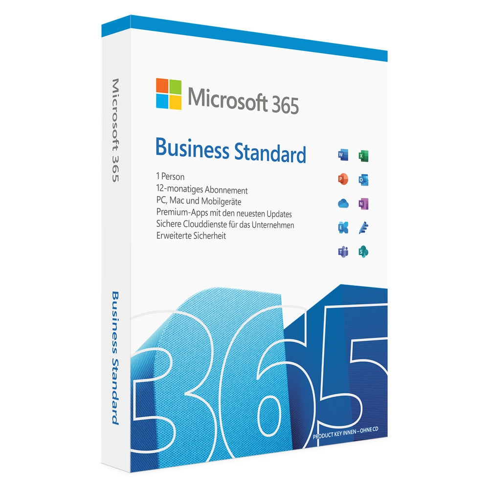 Produktbox von Microsoft 365 Business Standard