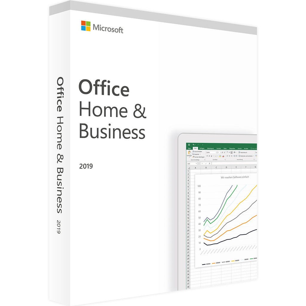 Produktbox von Microsoft Office 2019 Home & Business