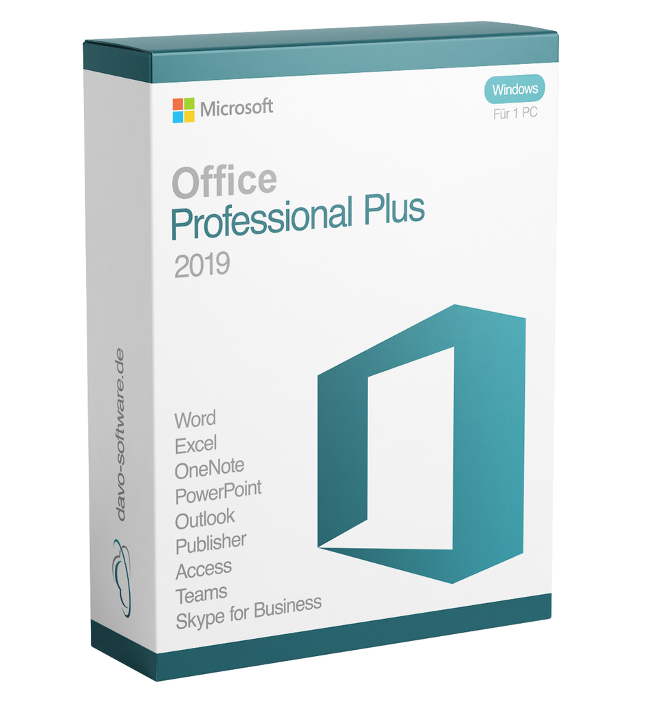 Produktbox von Microsoft Office 2019 Professional Plus
