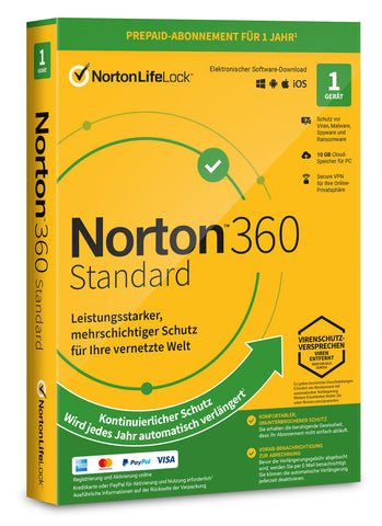 Produktbox von Norton 360 Standard