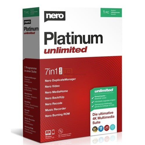 Produktbox von Nero Platinum Unlimited